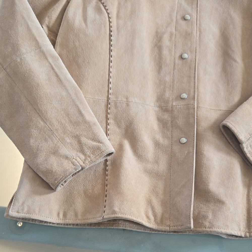 Ruff Hewn Women's Beige Utility Jacket - Picture 3 of 15